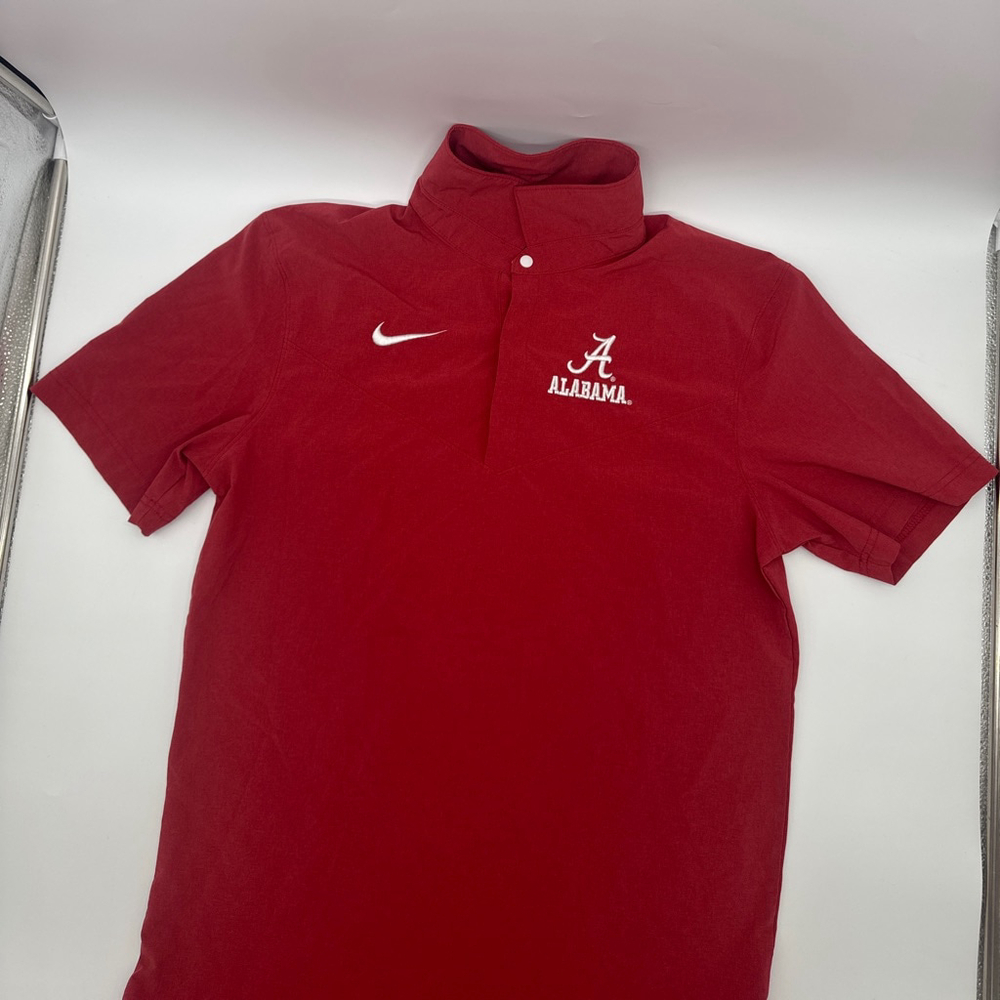 Women’s Nike ALABAMA CRIMSON TIDE Dri-Fit Polo Shirt S Crimson White